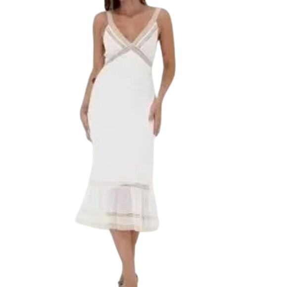 Rumored Dresses & Skirts - NWT REVOLVE RUMORED Rosita 100% cotton crochet lace slip dress US 8